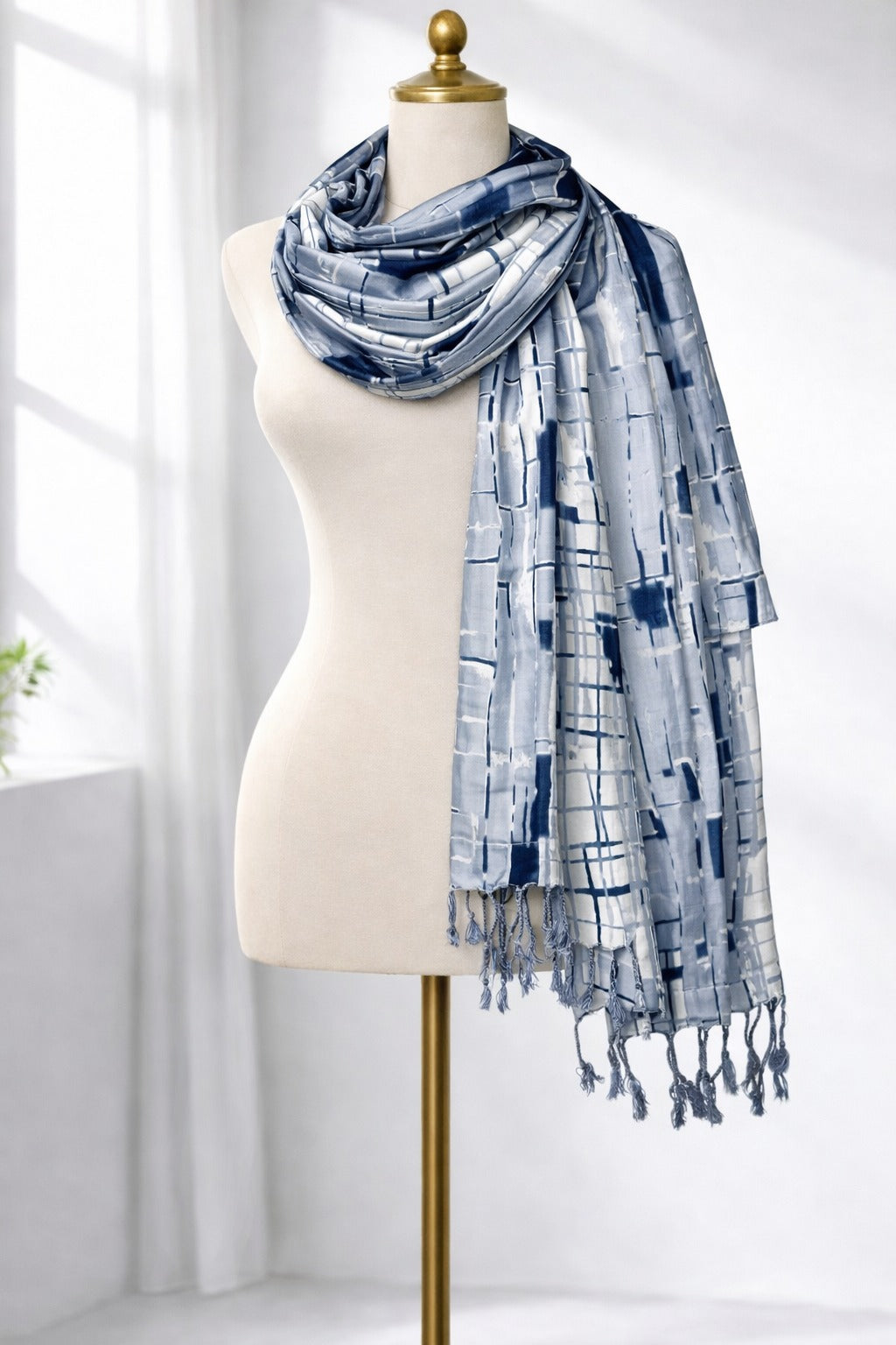 Premium Satin Printed Scarf for Women | Soft Lightweight Stylish Fashion Wrap