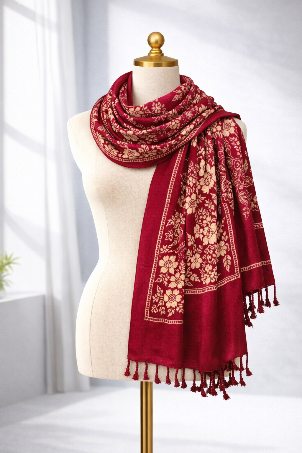 Premium Floral Printed Soft Scarf for Women | Lightweight Elegant Wrap