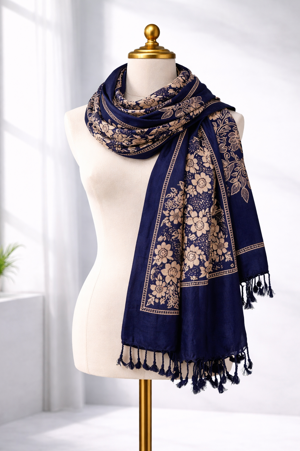 Premium Floral Printed Soft Scarf for Women | Lightweight Elegant Wrap