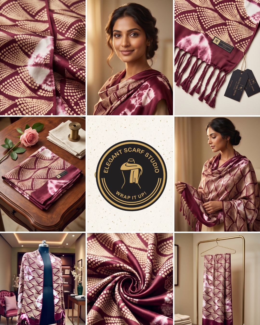 Premium Abstract Printed Scarf for Women | Soft Lightweight Stylish Wrap