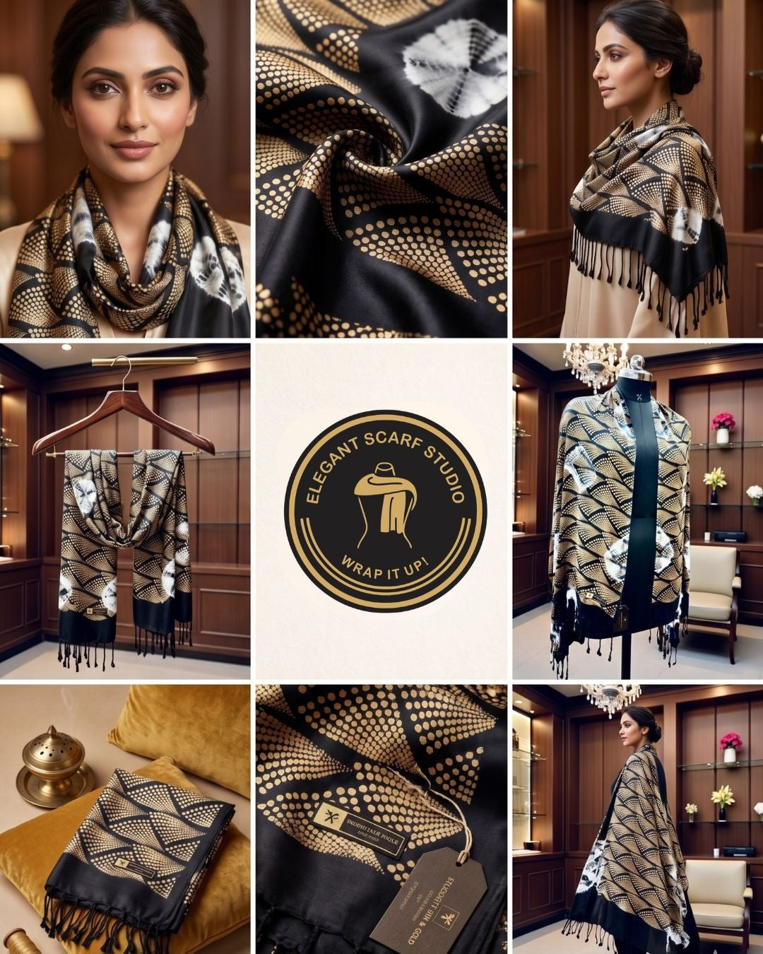 Premium Abstract Printed Scarf for Women | Soft Lightweight Stylish Wrap