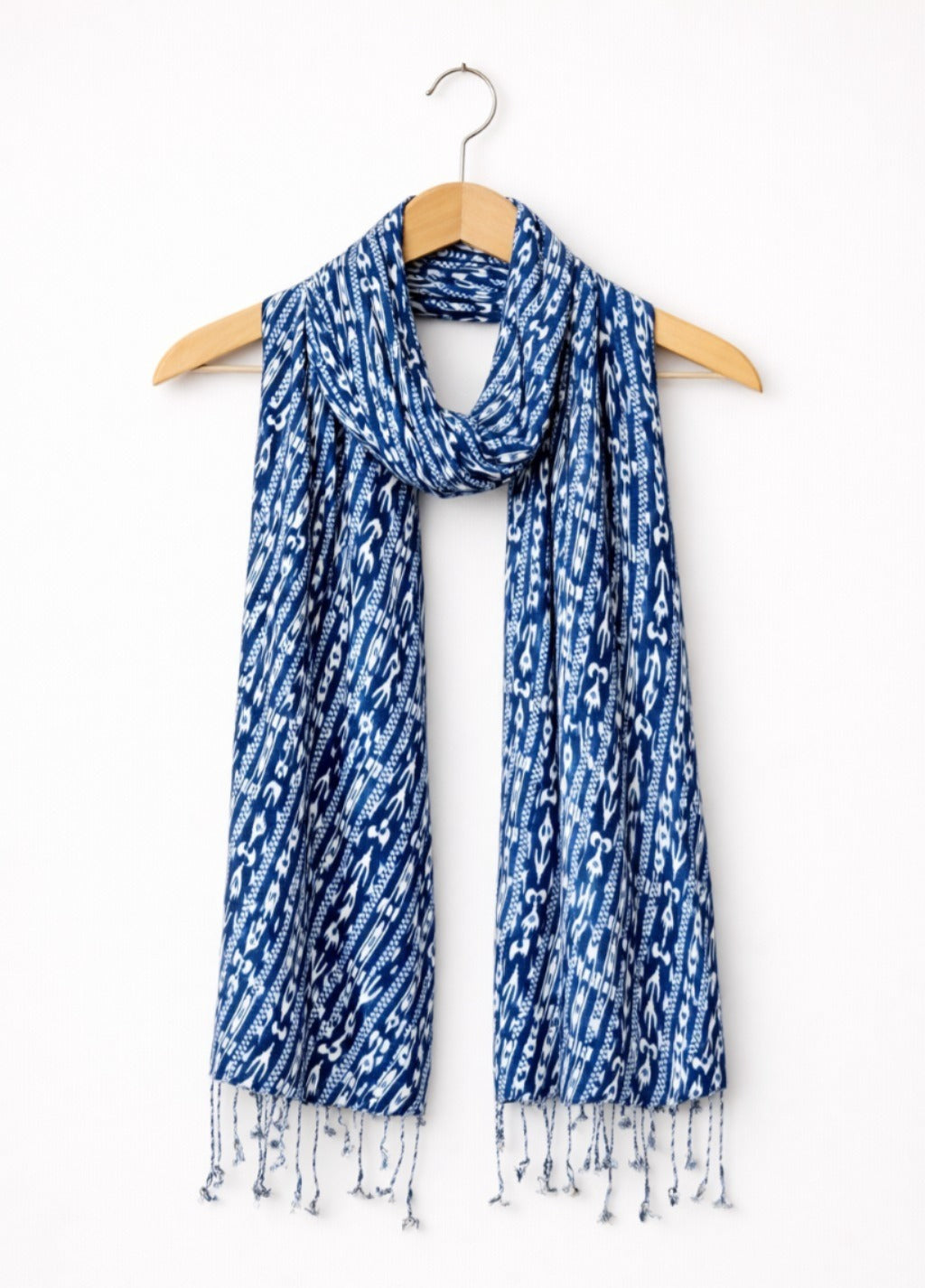 Premium Ikat Pattern Scarf for Women | Soft Lightweight Everyday Elegant Wrap