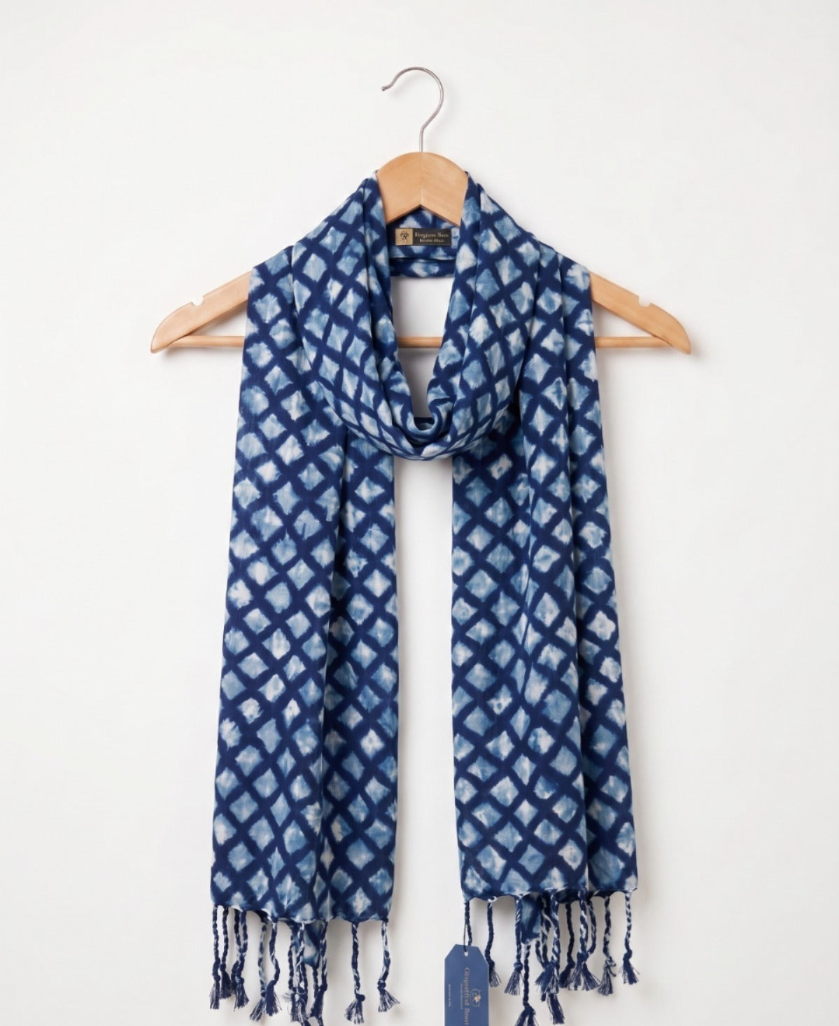 Premium Indigo Printed Scarf for Women | Soft Lightweight Ethnic Stylish Dupatta