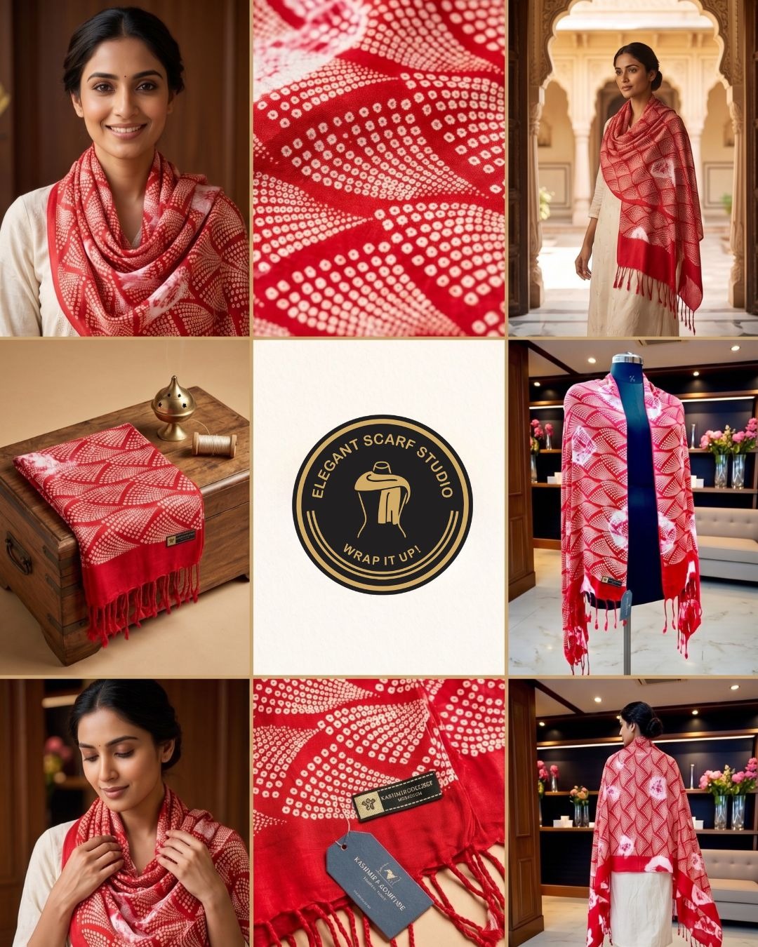Premium Abstract Printed Scarf for Women | Soft Lightweight Stylish Wrap