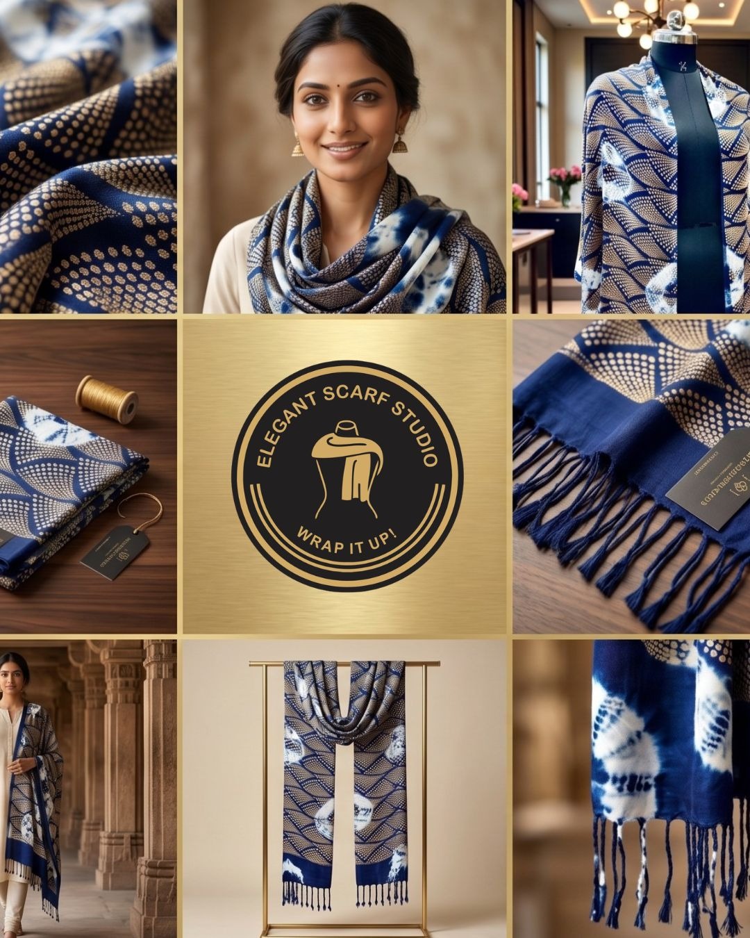 Premium Abstract Printed Scarf for Women | Soft Lightweight Stylish Wrap